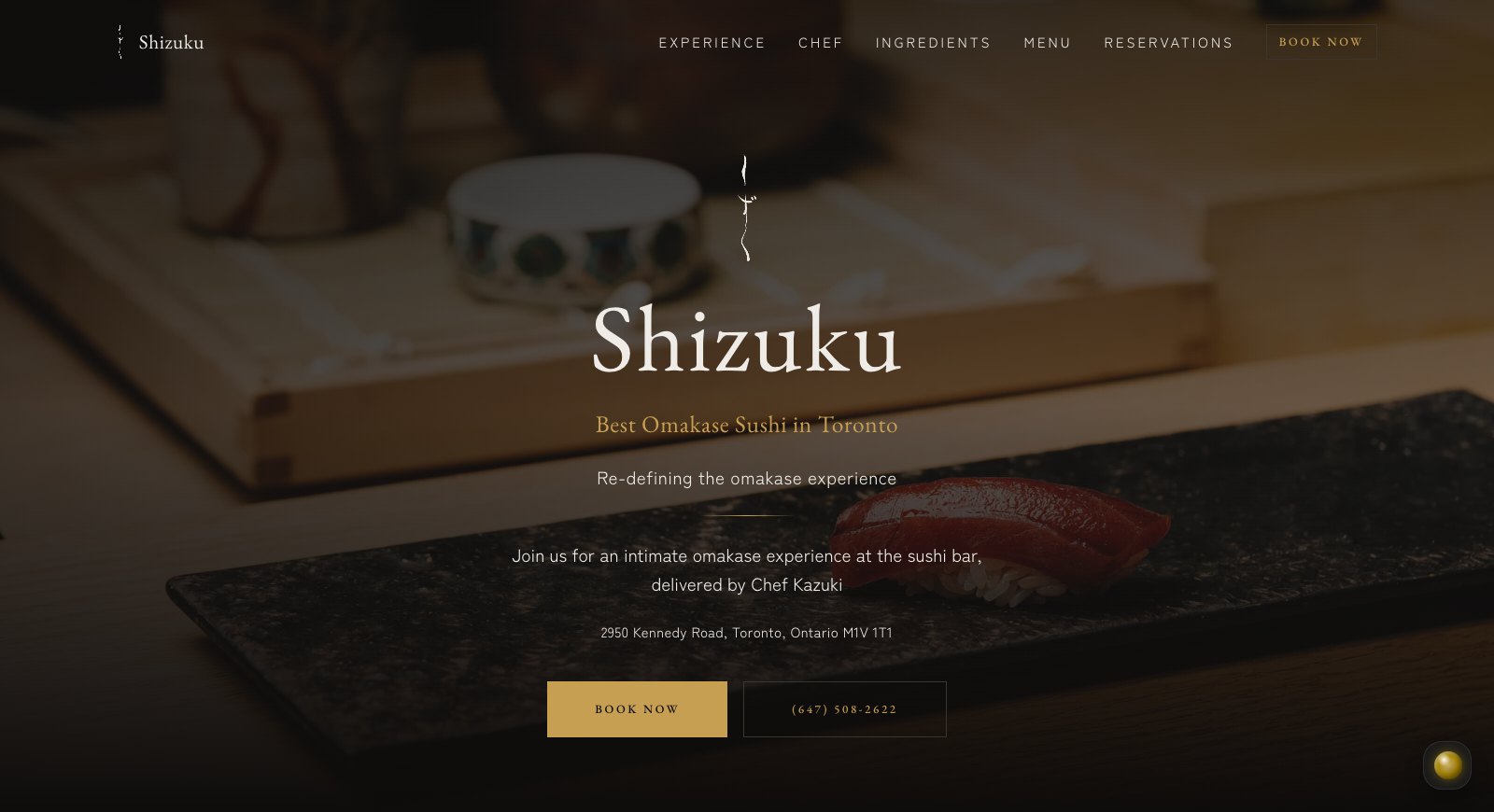 Shizuku — Toronto Omakase Counter